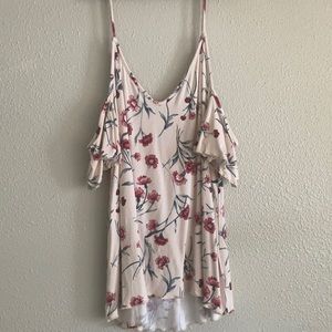 American Eagle Tank Top with arm sleeve | Floral | XS